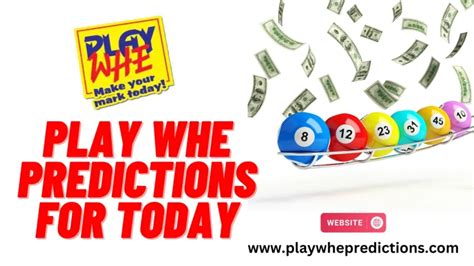 Play whe predictions for today midday  Play Whe Predictions Facebook You can also check Play whe predictions on Facebook platforms